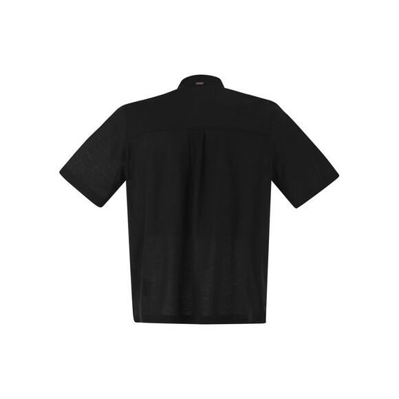 Herno Men Jersey Polo Shirt With Seraph Collar - Picture 2 of 4